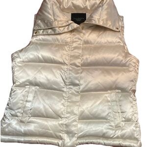 Talbots Women's Ivory Quilted Vest